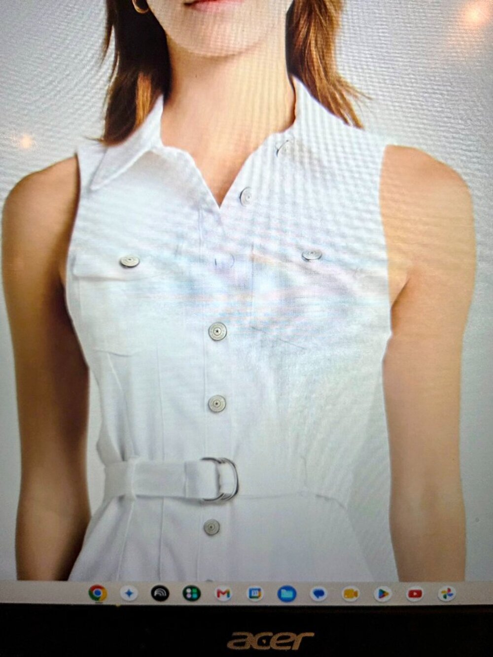NWT Cinq a Sept white denim dress sz 4